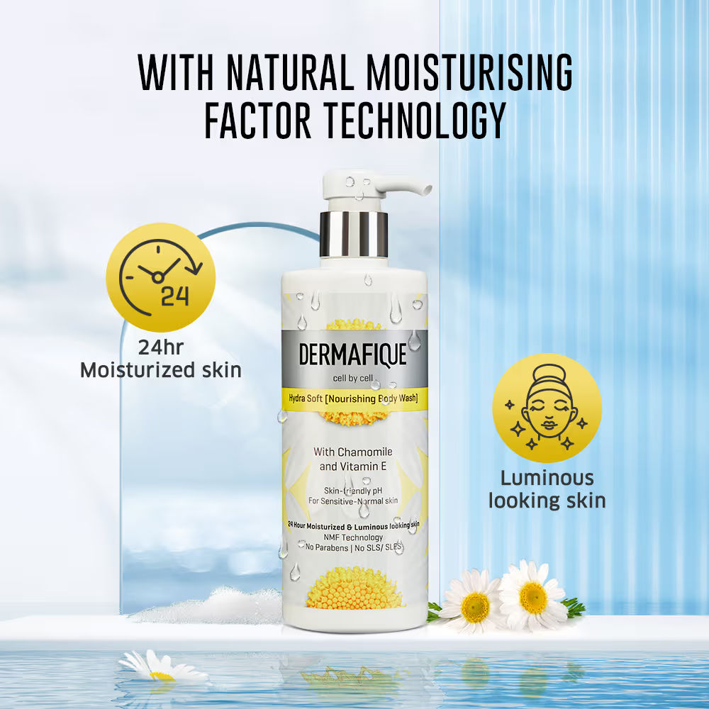 Hydra Soft BodyWash, 24hr Moisturization, Clinically Tested on Indian Skin