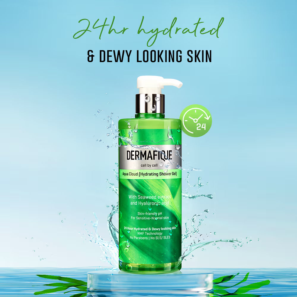Aqua Cloud ShowerGel, 24hr Hydration, Clinically Tested on Indian Skin