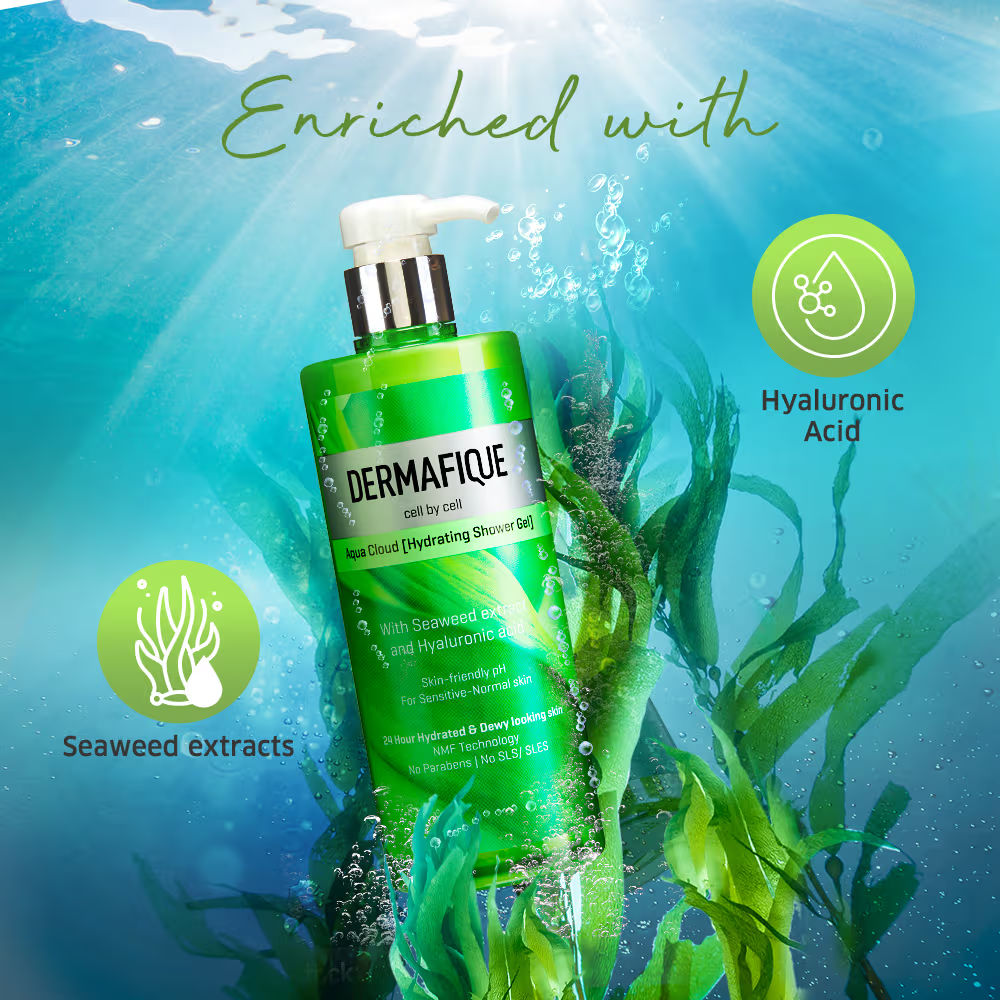 Aqua Cloud ShowerGel, 24hr Hydration, Clinically Tested on Indian Skin