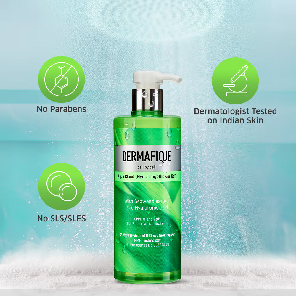 Aqua Cloud ShowerGel, 24hr Hydration, Clinically Tested on Indian Skin