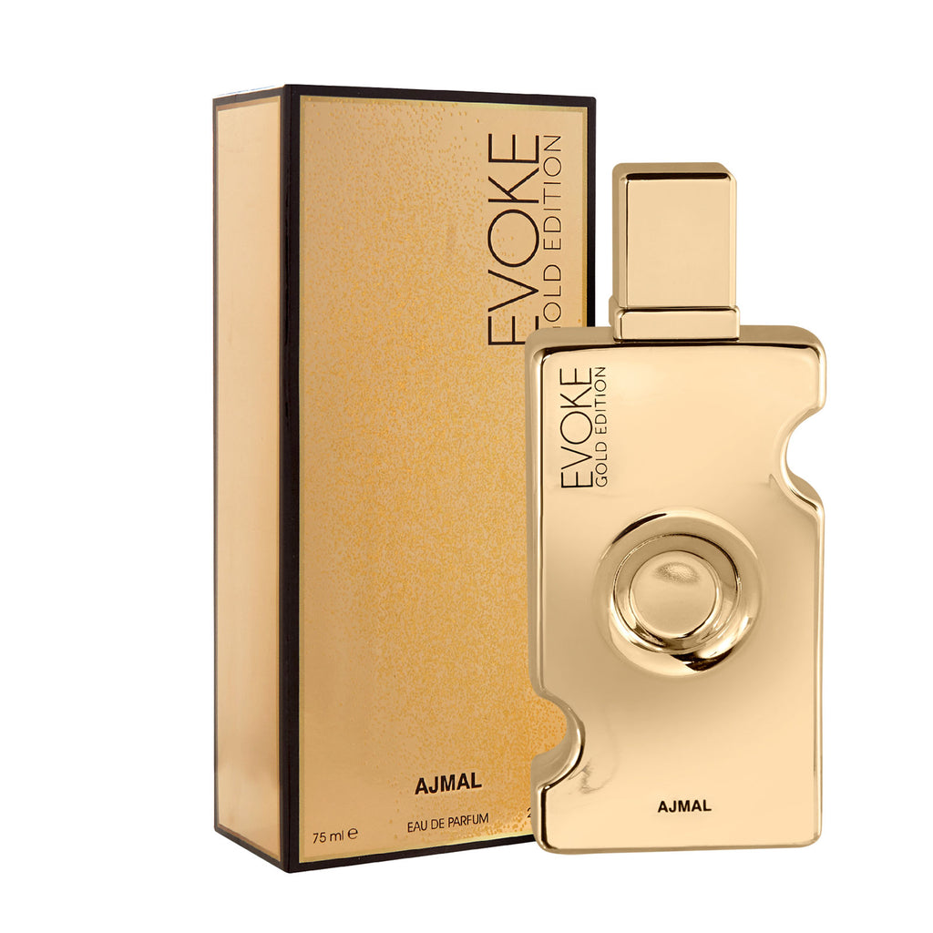 Ajmal Evoke Gold Edition Eau De Parfum for Women - Floral Woody Musky Long-Lasting Perfume