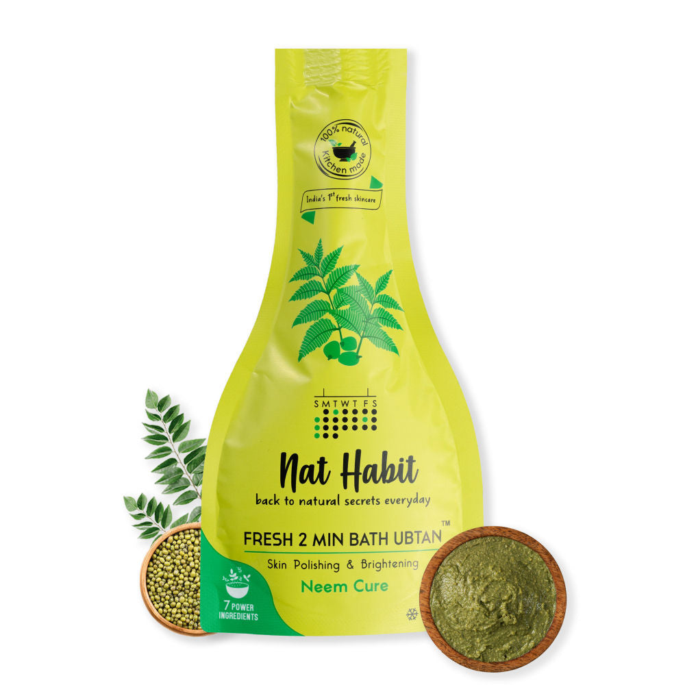 Fresh Neem Cure Bath Ubtan 2 Minute Body Scrub