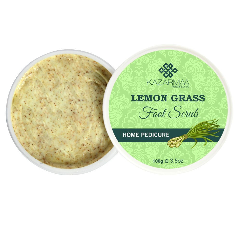 Anti Fungal Lemon Grass Foot Scrub For Home Pedicure With Natural Oils