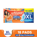 Choice XL thick Sanitary Pads - upto 100% Stain protection with side safe Wings- 16 Pads 2 Free Pads