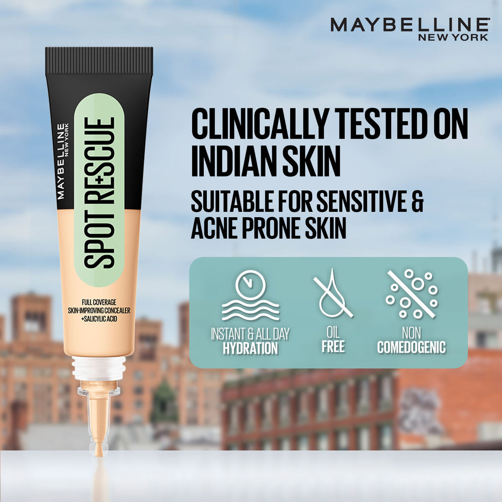 Fit Me Spot Rescue Full Coverage Concealer, Fades Spots, Minimizes Pimples