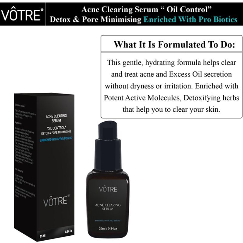 Acne Clearing Serum Oil Control Detox & Pore Minimising