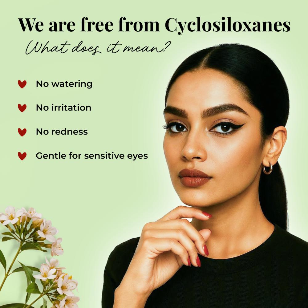 Naynam Day - Long Kohl Kajal - Sweet Almond Oil & Vitamin E - Smudgeproof & Transferproof