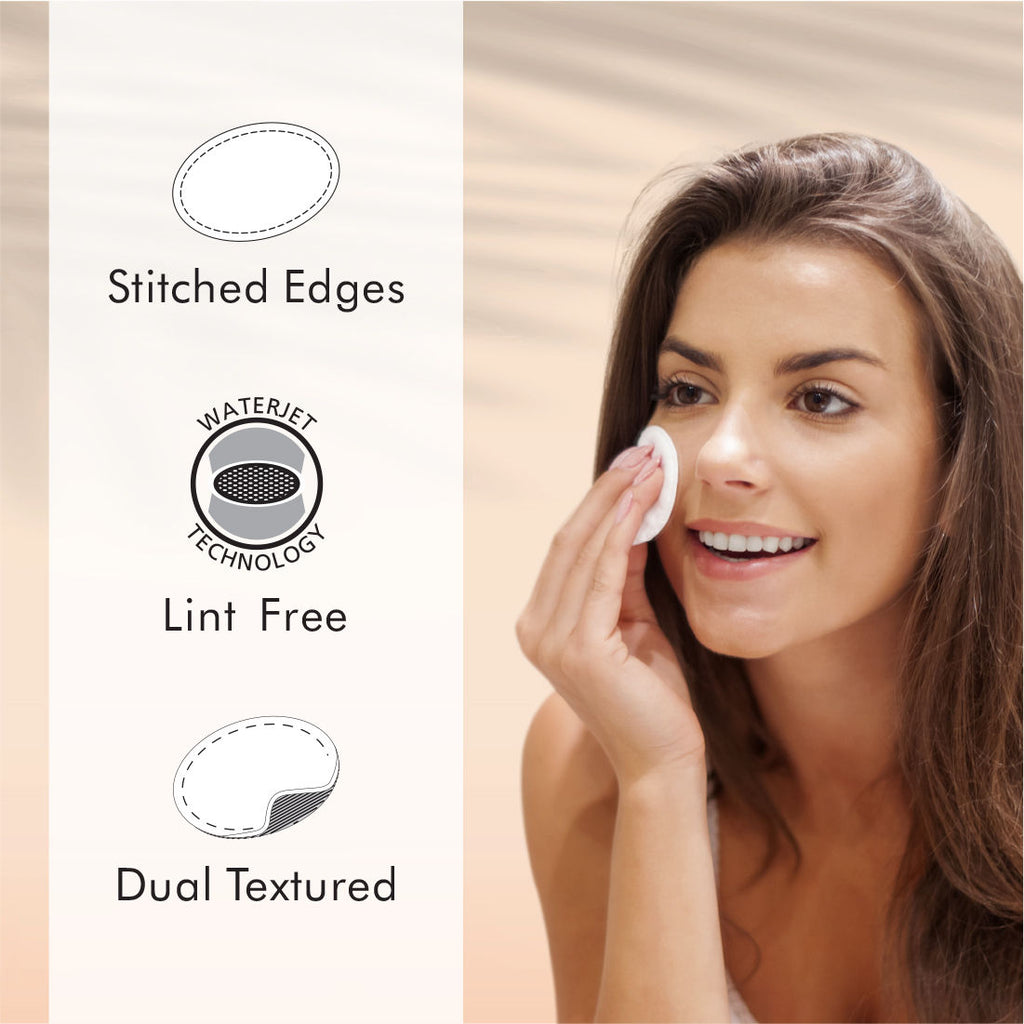100 Round Facial Cotton Pads For Applying & Removing Makeup - Sensitive Skin