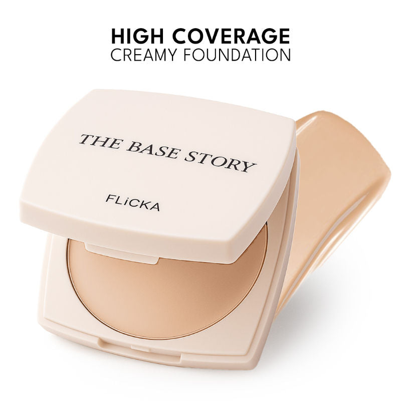 The Base Story Foundation High Coverage Satin Matte Finish Lightweight Waterproof