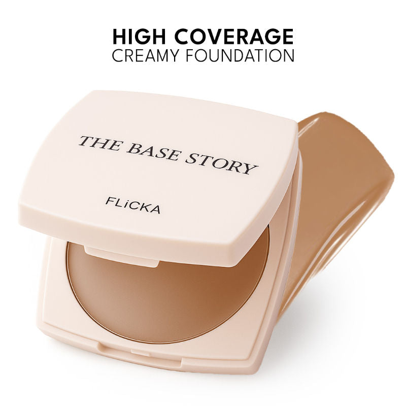 The Base Story Foundation High Coverage Satin Matte Finish Lightweight Waterproof - 05 Coffee