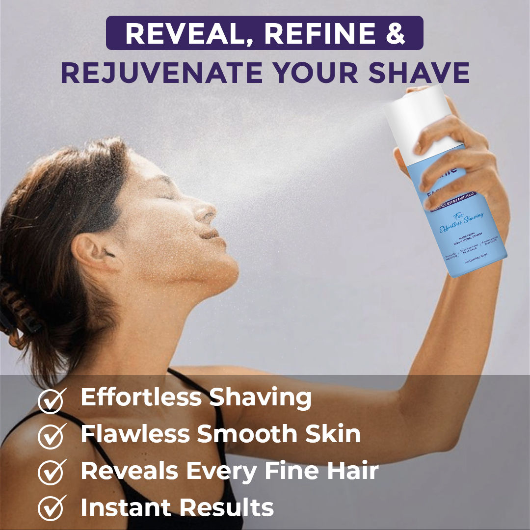 Hair Identifier Spray, Pre-Shave Spray For Women, Reveals Fine Hair For Close Shave