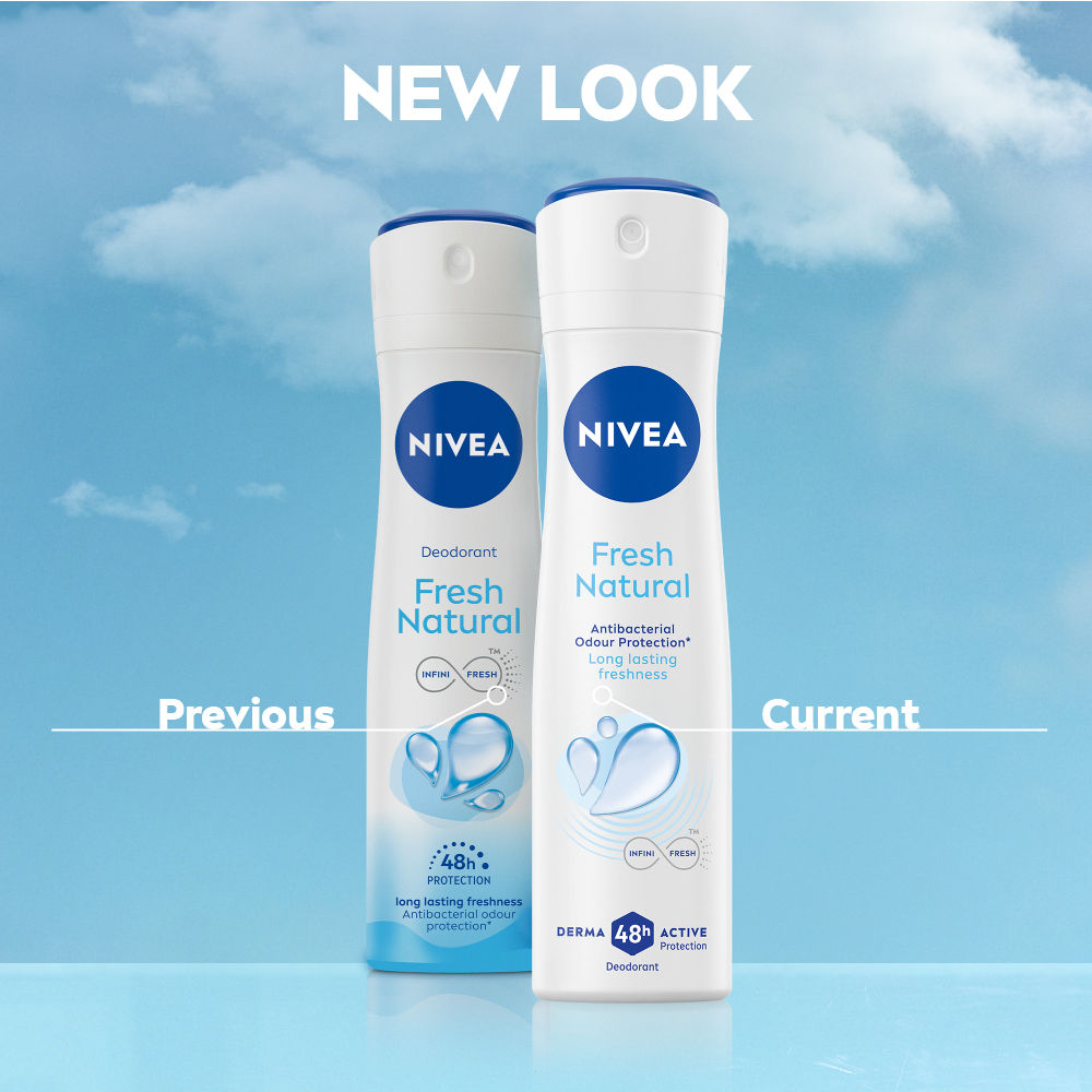 Women Deodorant, Fresh Natural, Long Lasting Freshness & 48h Protection
