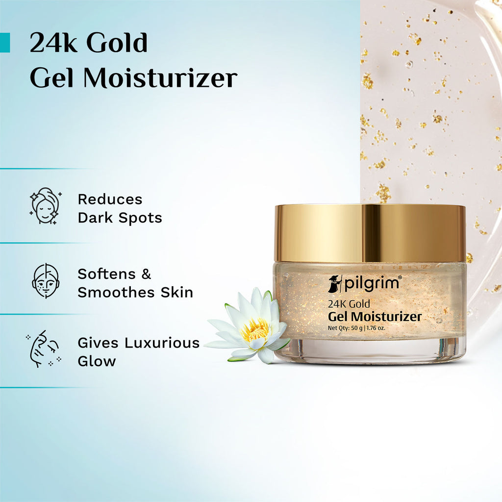24k Gold Gel Moisturizer With Hyaluronic Acid & Alpha Arbutin