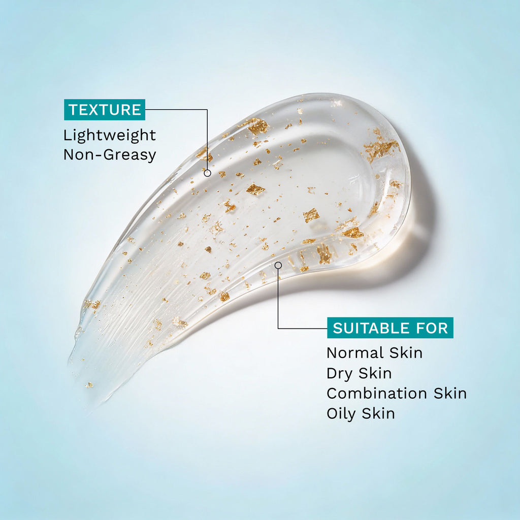 24k Gold Gel Moisturizer With Hyaluronic Acid & Alpha Arbutin