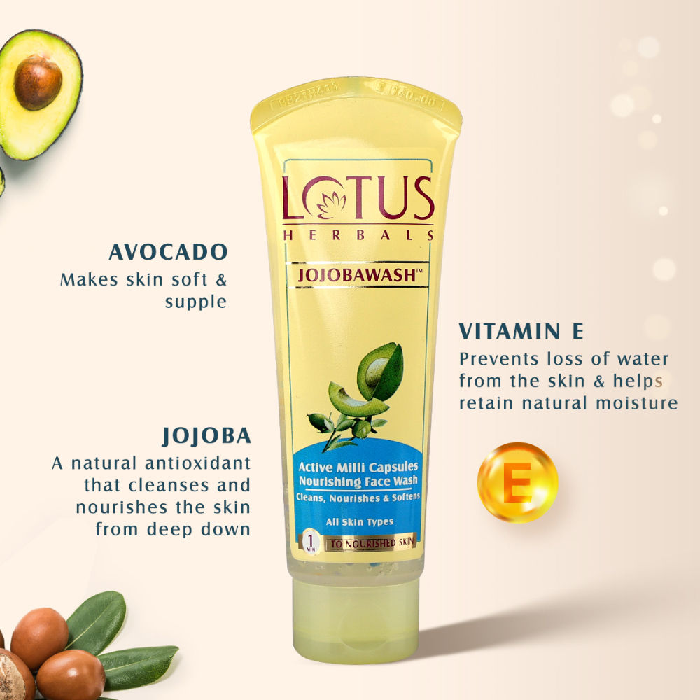 Jojobawash Active Milli Capsules Nourishing Face Wash