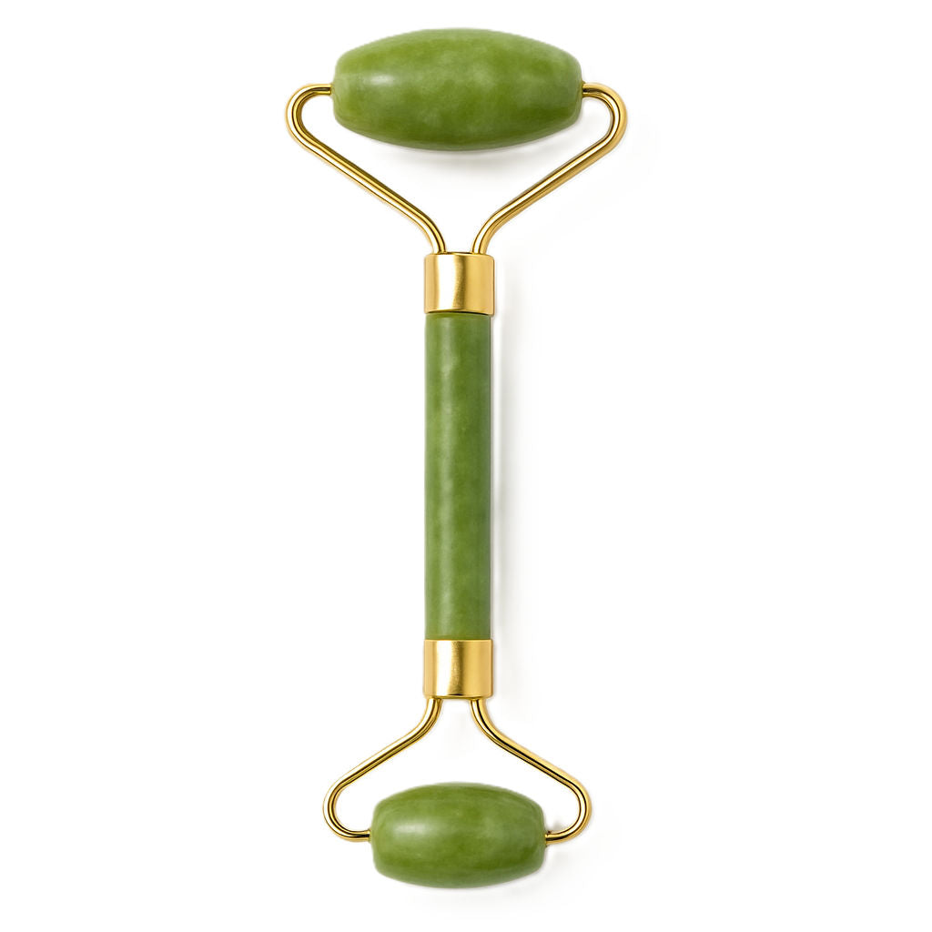 Original Jade Stone Face Roller for Face, Neck & Under Eye, Reduces Fine Lines & Puffiness