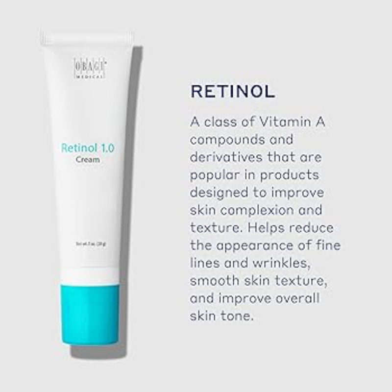 Retinol 1.0 Cream - Reduce The Appearance Of Fine Lines, Wrinkles & Promotes Even Skin Tone.