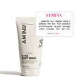 AHA Body Wash – Exfoliating Cleanser for Brighter, Smoother Skin, 5 AHAs + Charcoal Detox