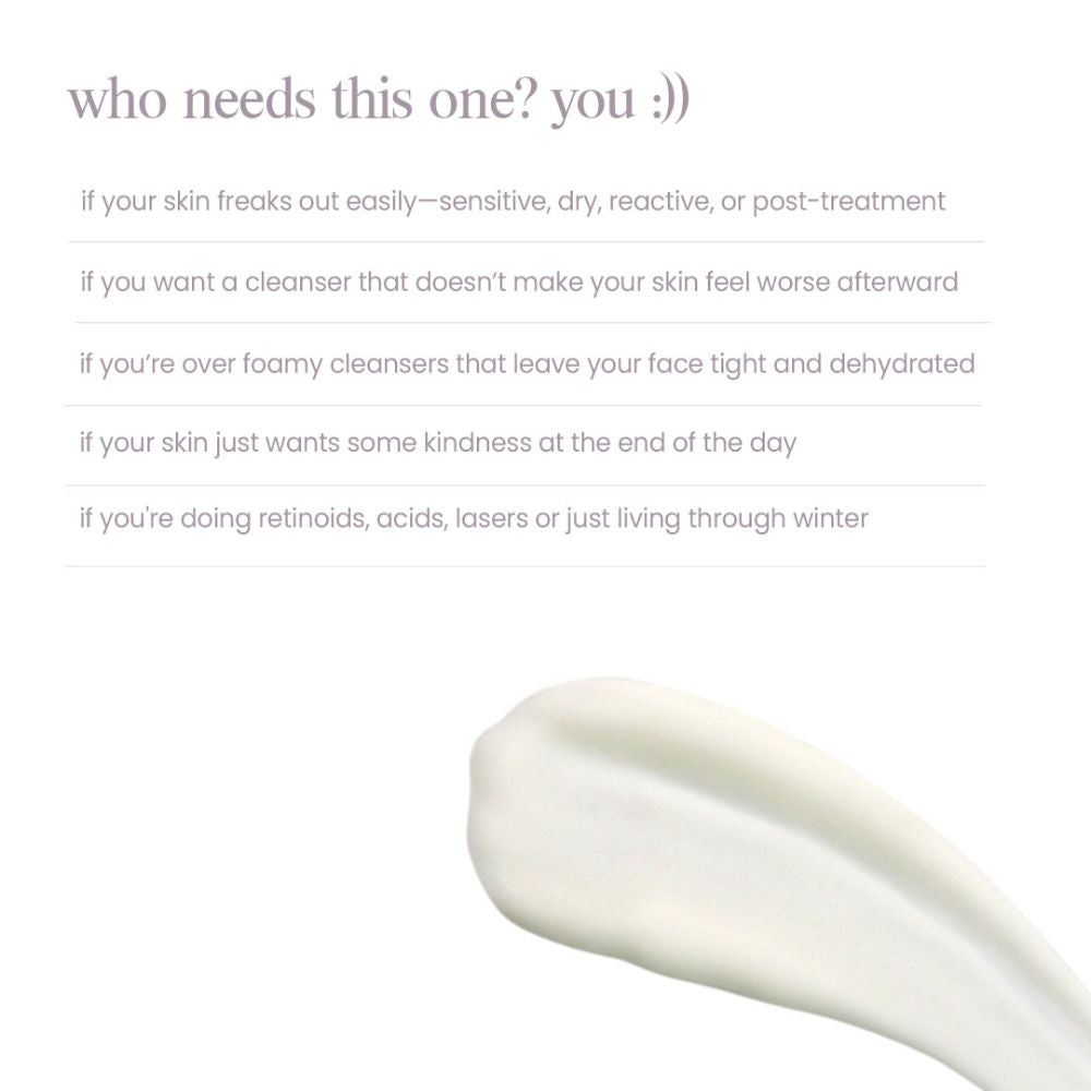 Cream Cleanser for Hydration, Barrier Care & Mature-Sensitive Skin Ceramides + Olive Squalane