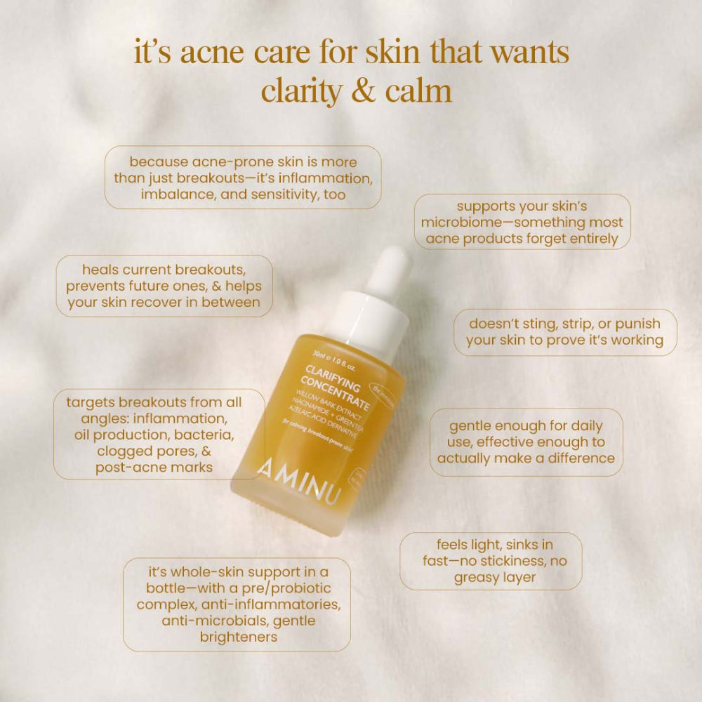 Clarifying Concentrate – Unclogs Pores, Controls Oil, Reduces Breakouts, Fades Acne Spots