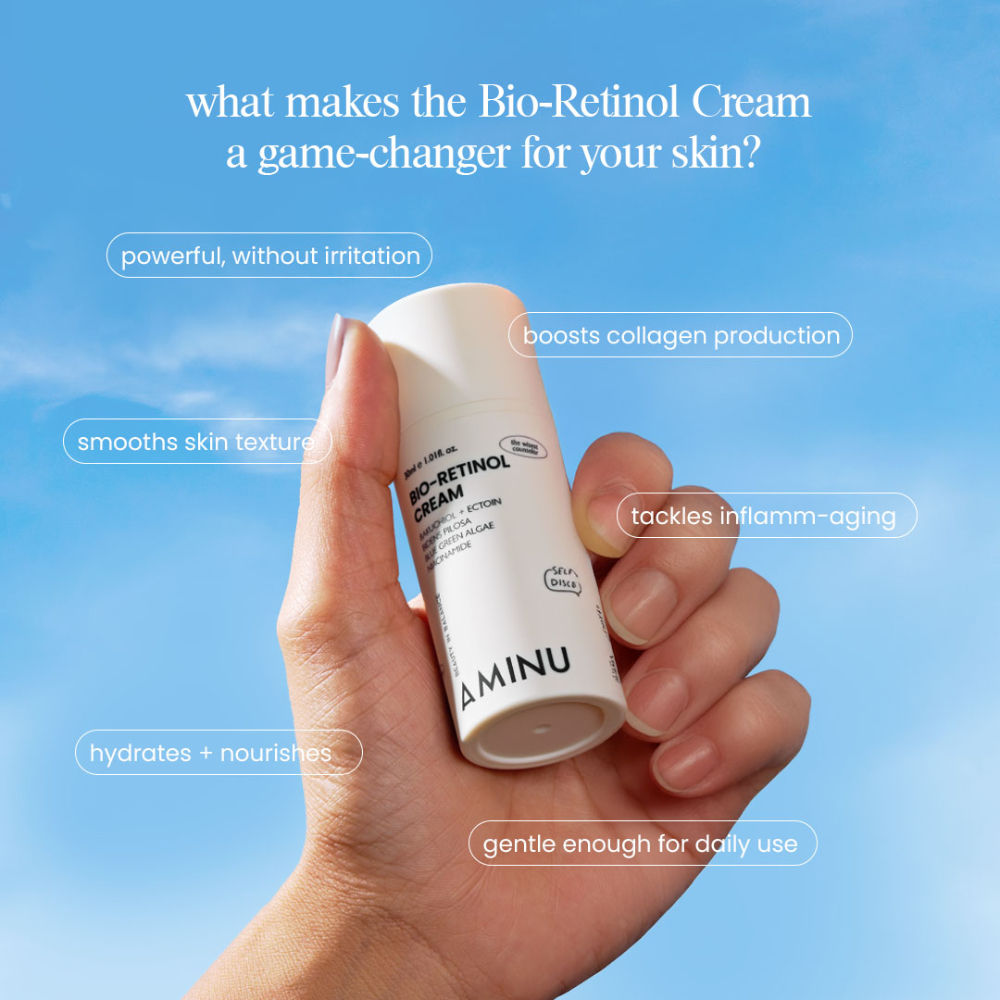BioRetinol Cream-Bakuchiol + Niacinamide + Ectoin to renew skin,strengthen barrier,fight aging