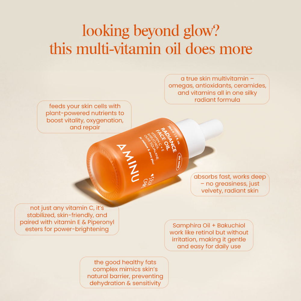 Radiance Face Oil – Brightening Oil with Bakuchiol, Vit C & Squalane for Brightening & Better Aging