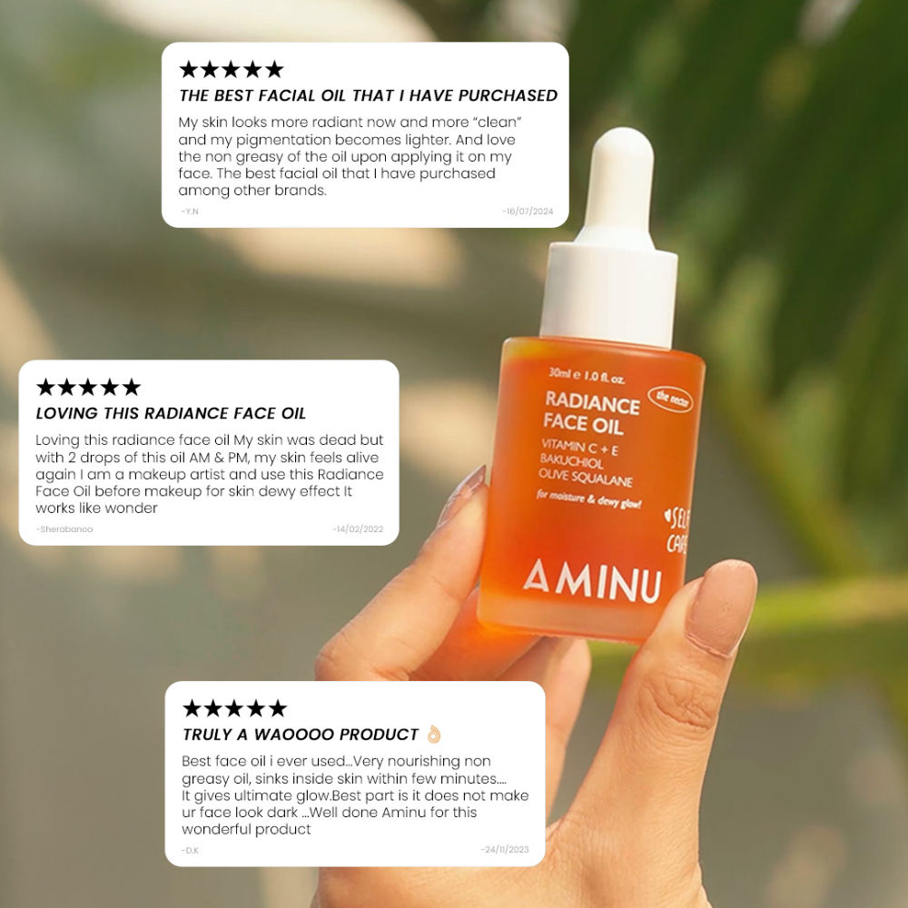 Radiance Face Oil – Brightening Oil with Bakuchiol, Vit C & Squalane for Brightening & Better Aging