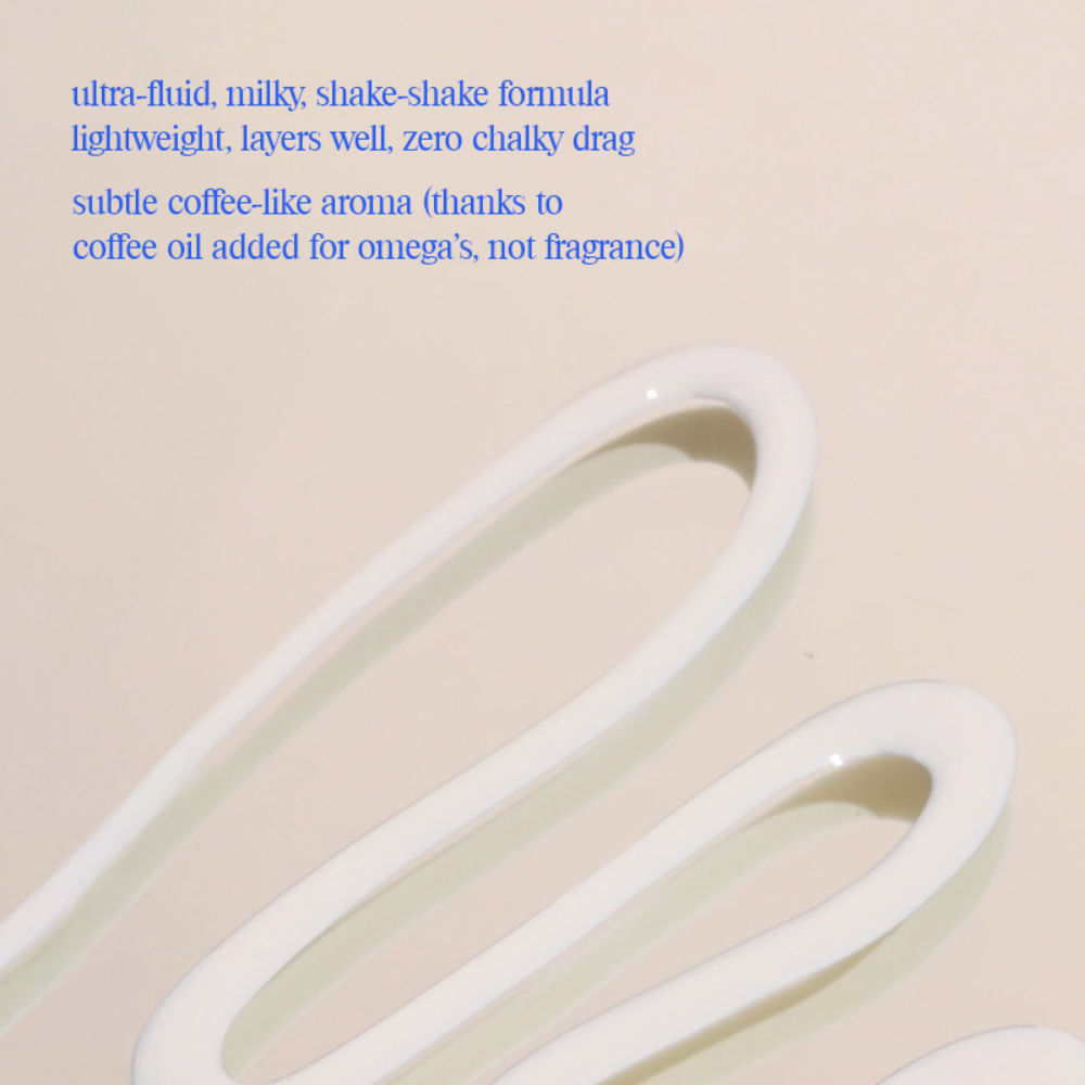 Milky Mineral Sunscreen SPF 50 PA++++, Zinc Oxide, No White Cast, Ultra-Fluid, Water Resistant