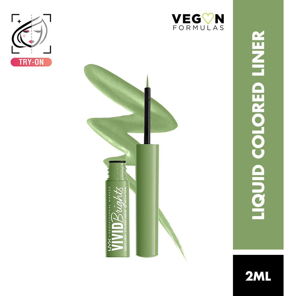 Vivid Bright Liquid Eyeliner - Ghosted Green