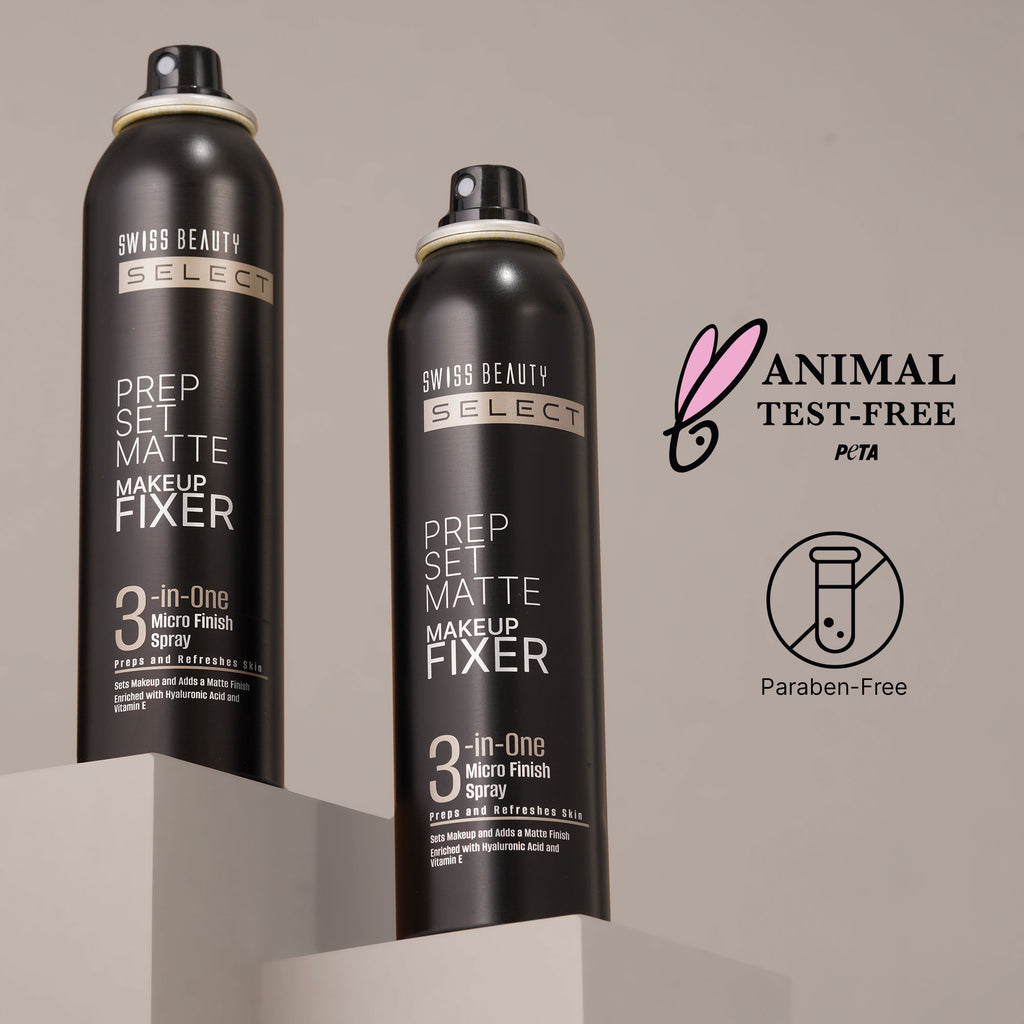 Select Prep Set Matte 3 In 1 Micro Finish Spray Enriched With Hyaluronic Acid and Vitamin E