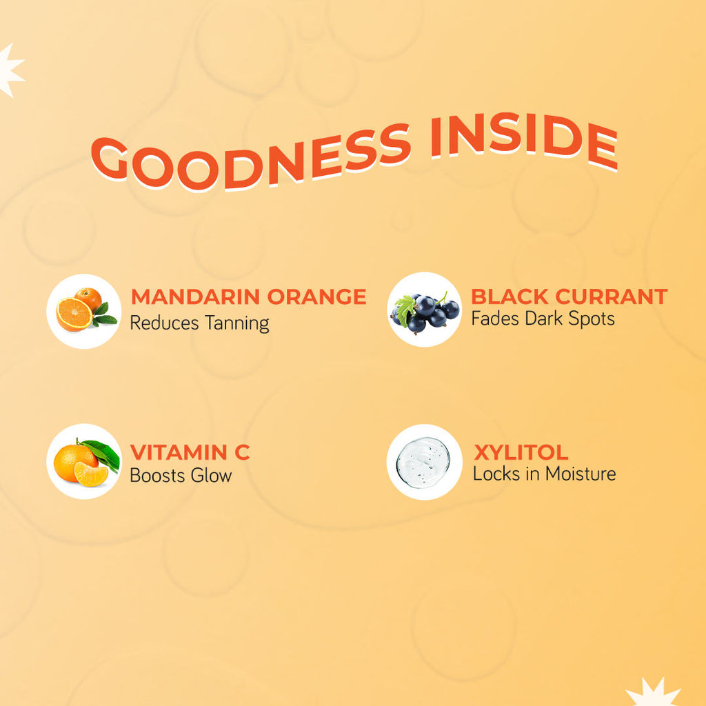 Vitamin C Body Wash With Fruit AHA's Grapefruit for Brighter Cleansed Skin Sulphate Free