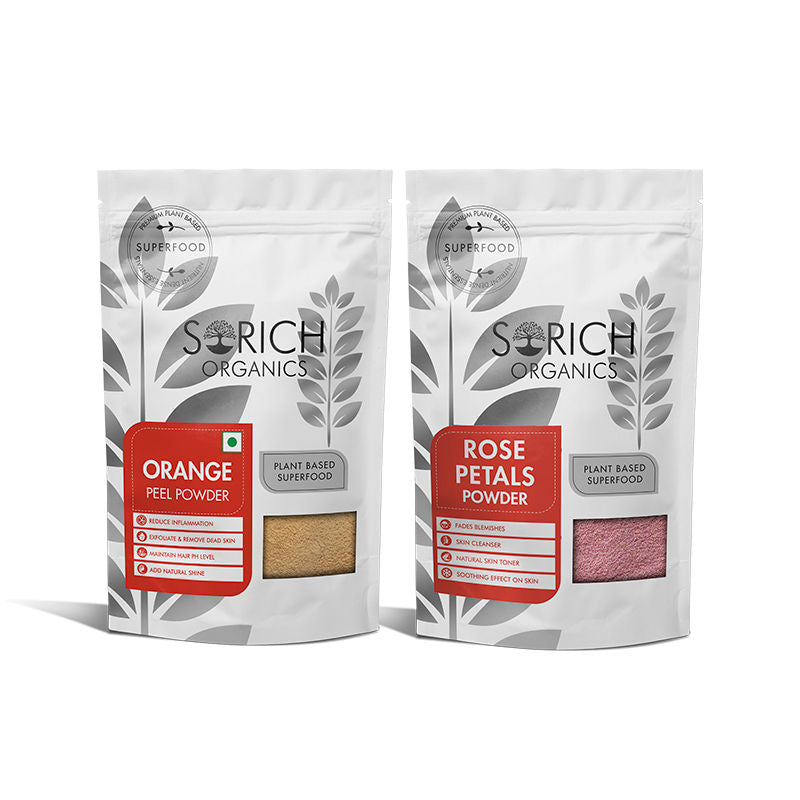 Rose Petals And Dried Orange Peel Powder