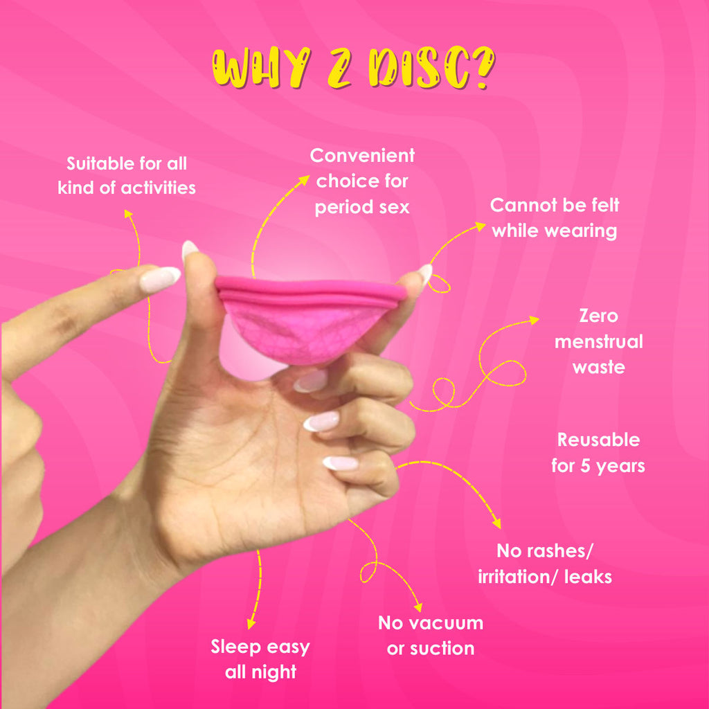 Reusable Menstrual Disc - Medium SizeZ Disc - 100% Medical Grade Silicone