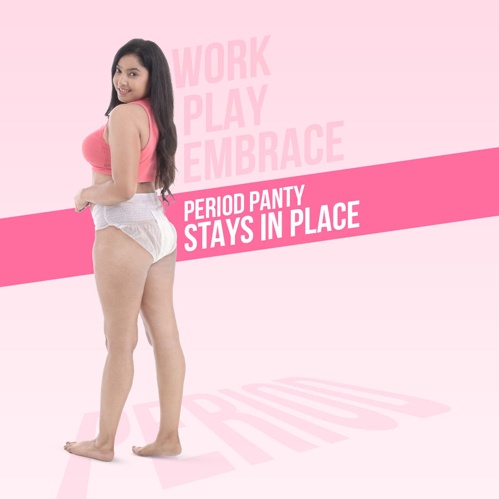 Disposable Overnight Period Panties for Heavy Flow, L-XL Panty