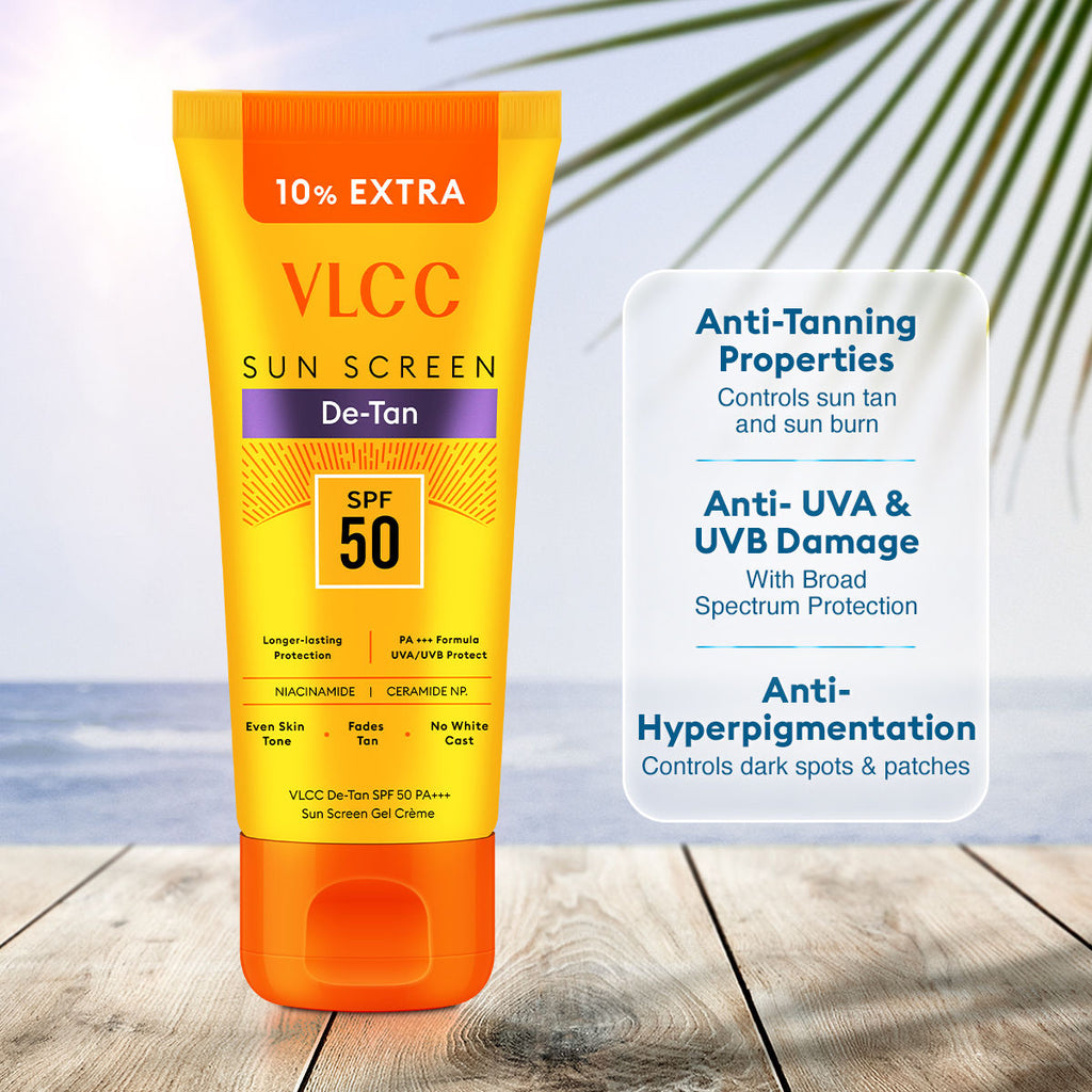 De Tan SPF 50 PA+++ Sunscreen Gel Cream