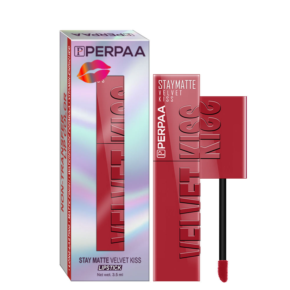 Velvet Kiss Matte Waterproof Liquid Lipstick - Matte Red