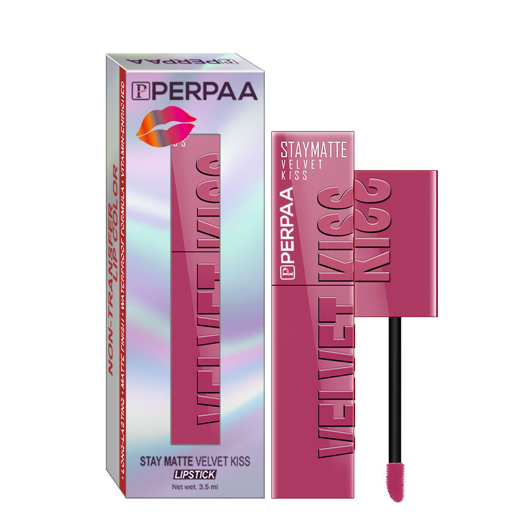 Velvet Kiss Matte Waterproof Liquid Lipstick - Nude Pink