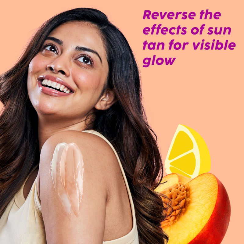 Peaches & Lemon Detan Body Lotion with SPF 30