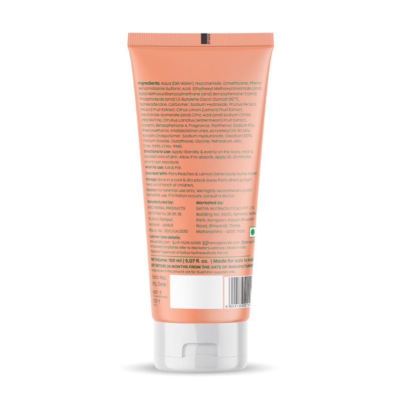 Peaches & Lemon Detan Body Lotion with SPF 30