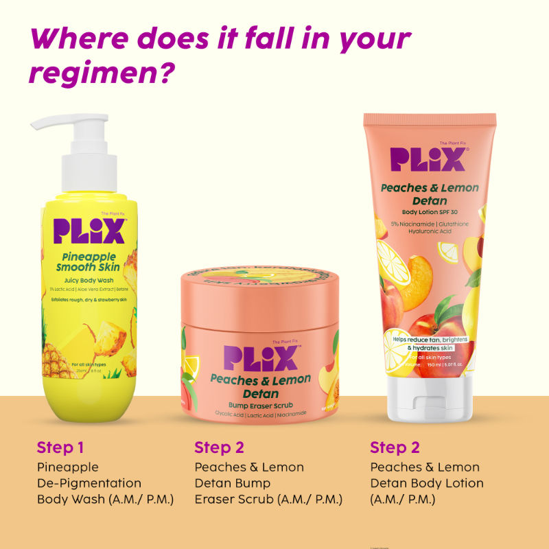 Peaches & Lemon Detan Body Lotion with SPF 30