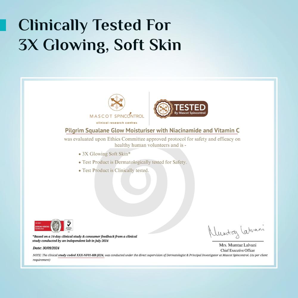 Squalane Glow Moisturizer with Niacinamide & Vitamin C