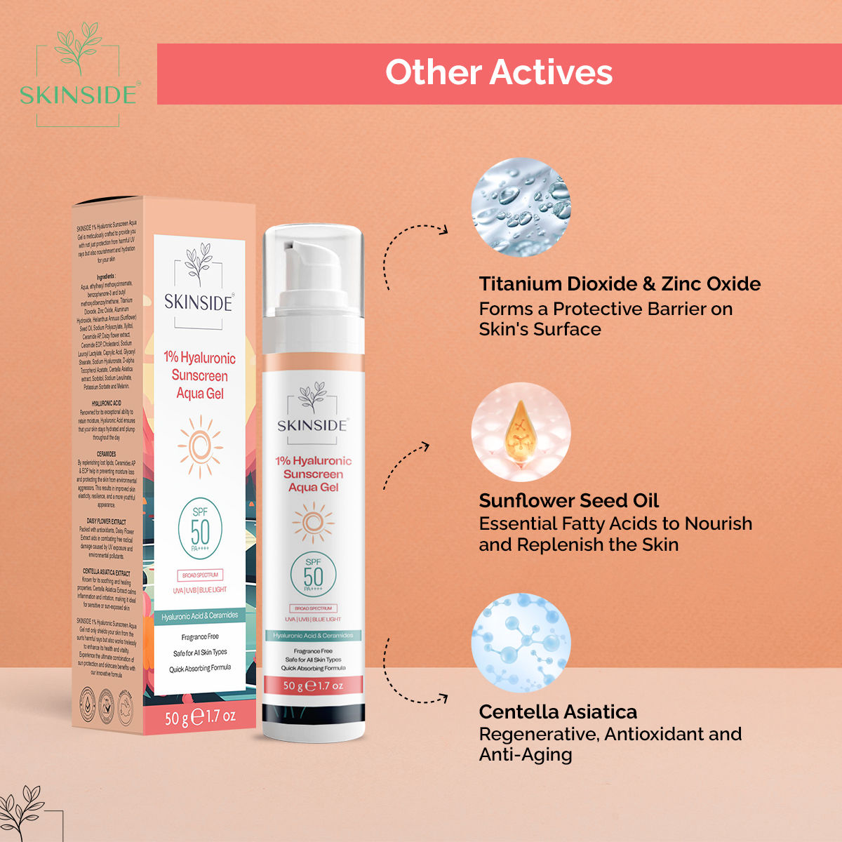 1% Hyaluronic Sunscreen Aqua Gel Ultra Light SPF 50 PA++++
