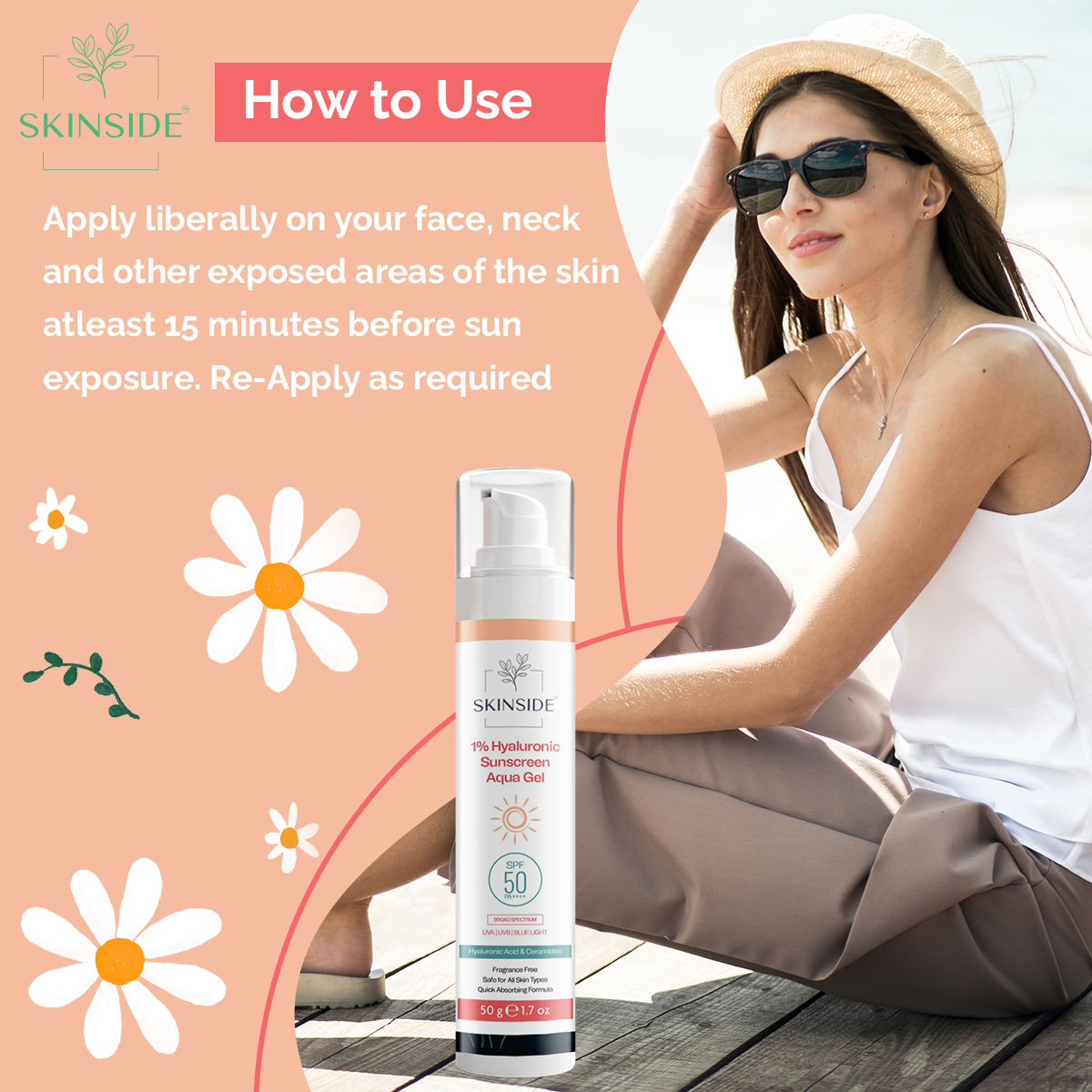 1% Hyaluronic Sunscreen Aqua Gel Ultra Light SPF 50 PA++++
