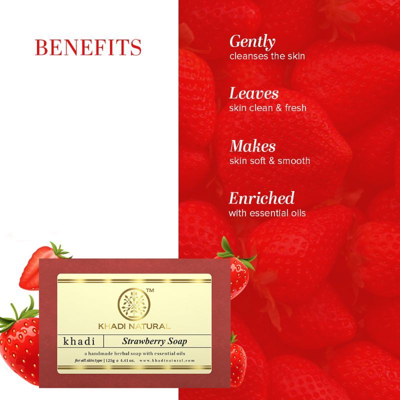 Strawberry Handmade Soap Soft & Radiant Skin