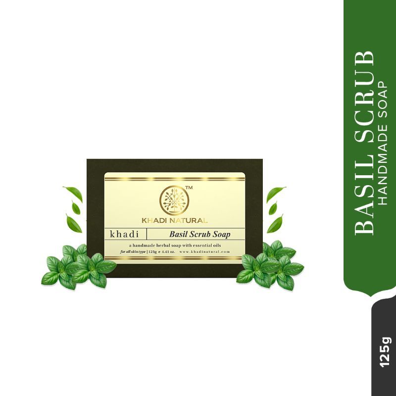 Basil Scrub Handmade Soap Anti-Aging