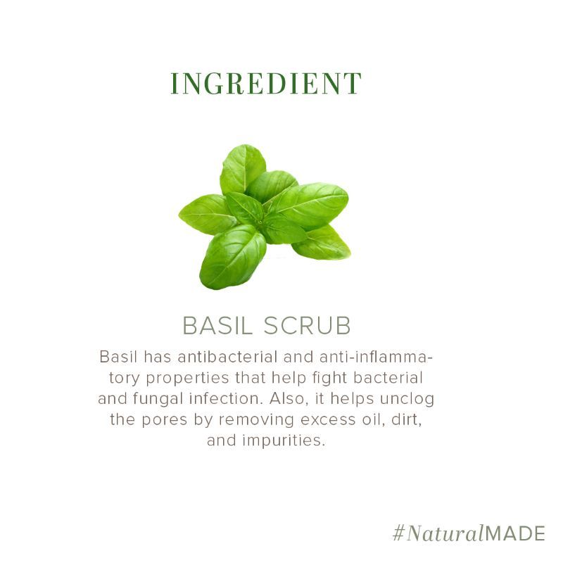 Basil Scrub Handmade Soap Anti-Aging