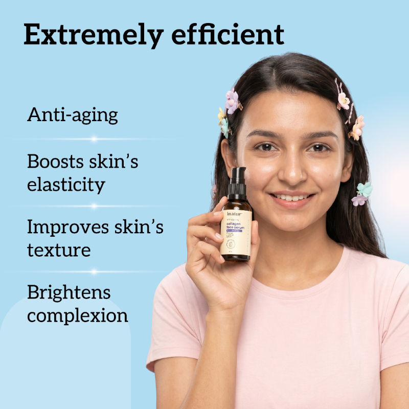 Collagen Face Serum with Peptides, Anti-Aging, Boosts Elasticity, Firms Skin & Restores Glow