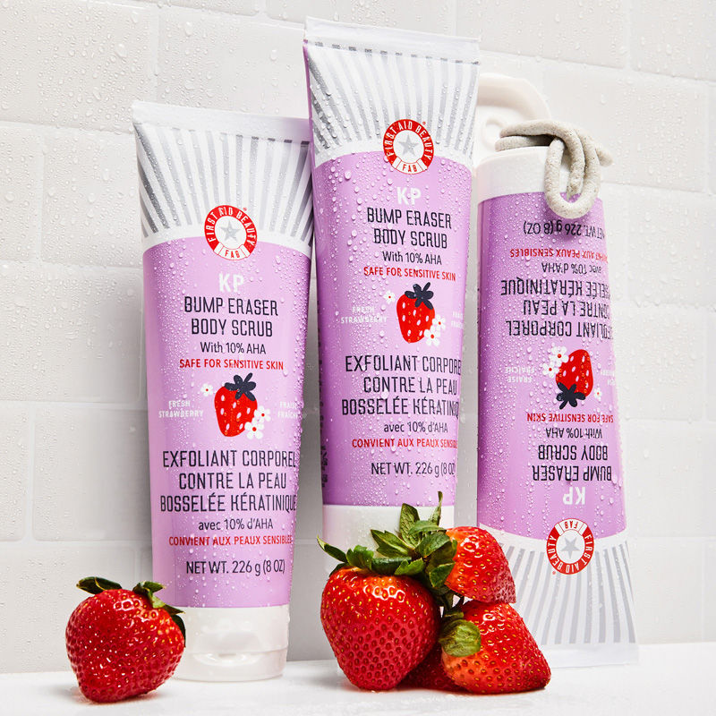 Strawberry KP Bump Eraser Body Scrub 10% AHA