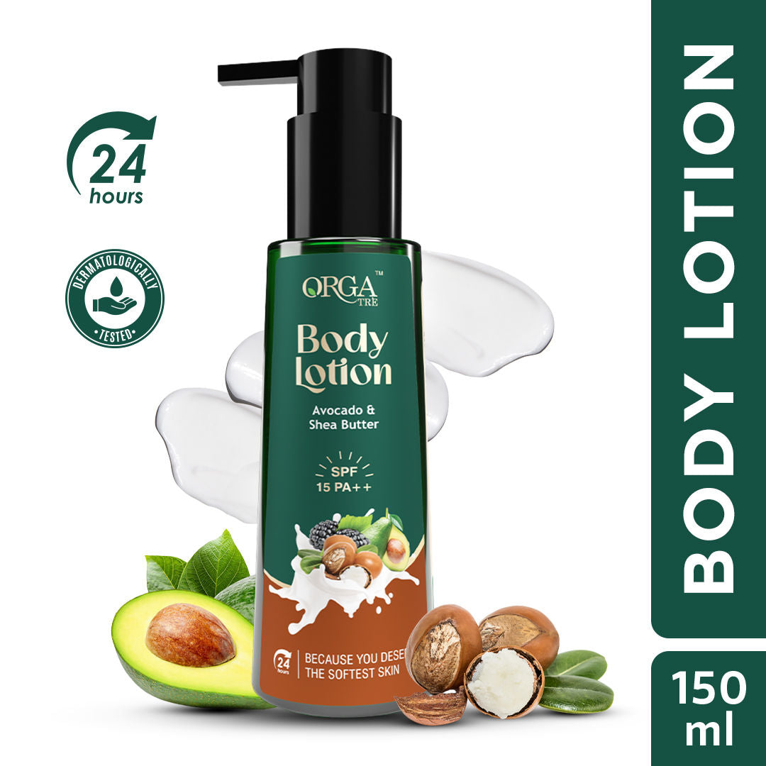 Body Lotion With Avocado & Shea Butter, Spf 15 Pa++ – Moisturizes Dry Skin