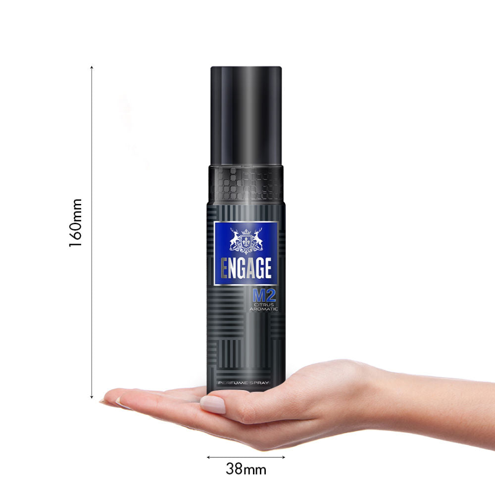 M2 Perfume Spray For Men, Citrus & Lavender, Skin Friendly, Long-Lasting